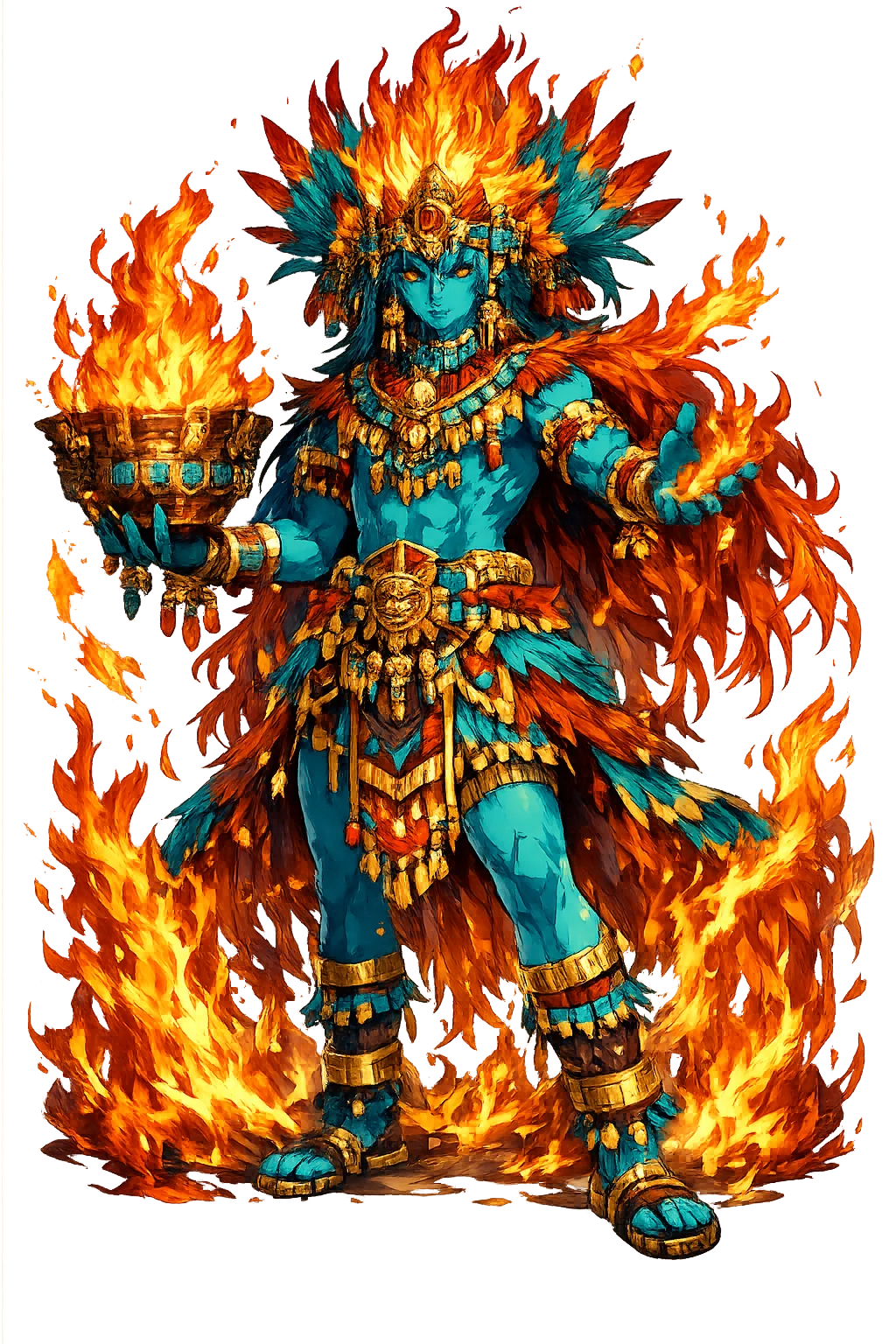 Xiuhtēcuhtli mascot